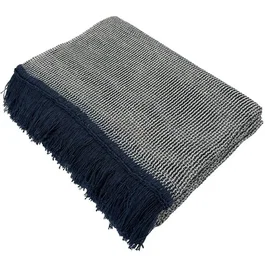 Toison D'Or Rideau Portière Denim & Ecru - 140 x 240
