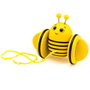 Frootimals Bizzy Lemonbee - Arrastrador de madera pour premiers pas - Jouet de tir pour bébé avec personnage et roues en caoutchouc