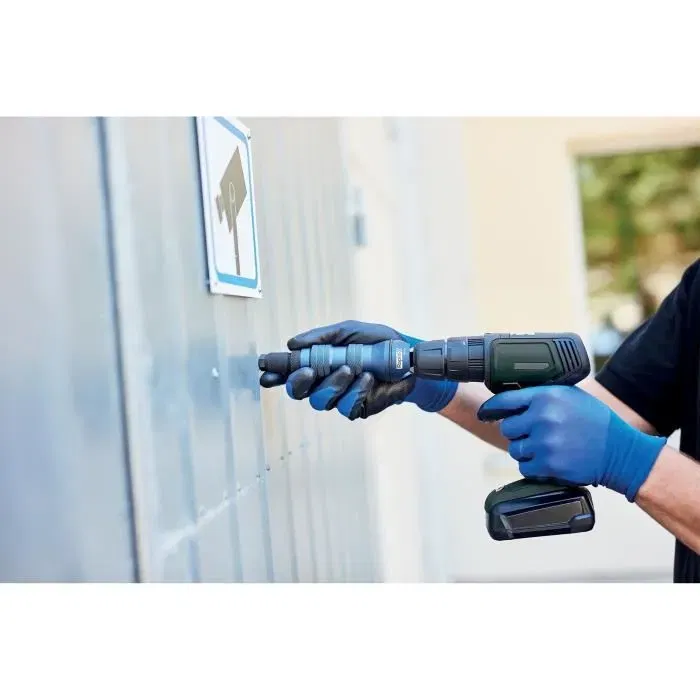 Rapid RP160 - Adaptateur pour écrous à sertir M4 M5 M6 M8 - Pour perceuse-visseuse - Outil de fixation pour matériaux fins ou difficiles d'accès