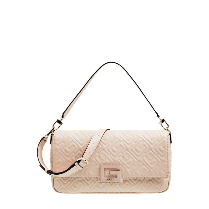 Guess Sac à épaule Brightside en textile synthétique pour femme - Palissandre Guess Sac à épaule Brightside en textile synthétique pour femme - Palissandre