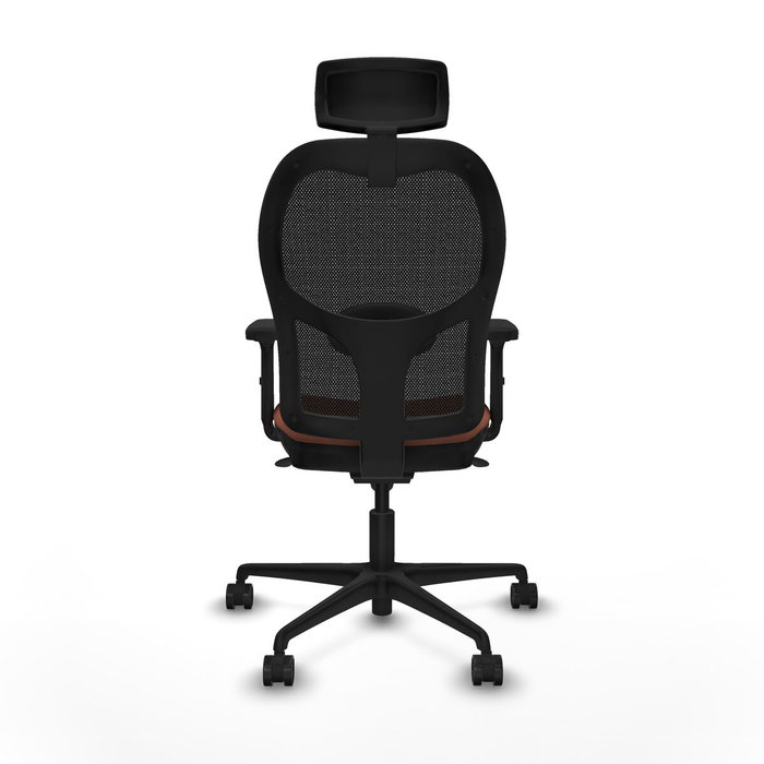 Piqueras y Crespo Chaise de Bureau avec Appui-tête Jorquera 2D036N2 Marron Noir