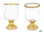 Giftdecor Porte-bougie Coupe Bombée Doré 15.5x26x15.5 cm (Set de 6)