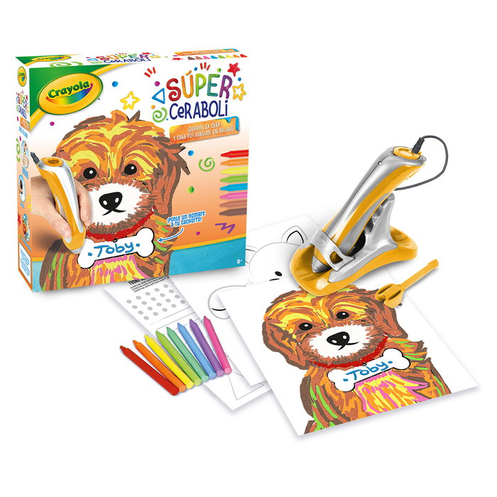Crayola Super Ceraboli 25 - 0340 Cachorrito - Crayons à cire fondus pour dessin en relief - Écologique et ergonomique - À partir de 8 ans Crayola Super Ceraboli 25 - 0340 Cachorrito - Crayons à cire fondus pour dessin en relief - Écologique et ergonomique - À partir de 8 ans