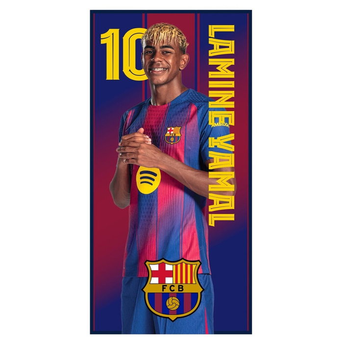 FC BARCELONA Toalla Lamine Yamal en microfibre 70x140cm 100% polyester FC BARCELONA Toalla Lamine Yamal en microfibre 70x140cm 100% polyester