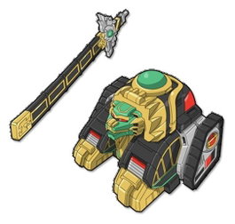 Playmates Power Rangers Lion Thunderzord figurine et véhicule