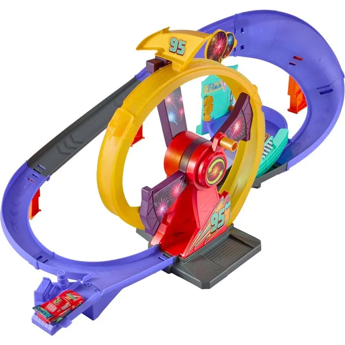 Mattel Circuit Célébration de Flash McQueen avec véhicule lumineux