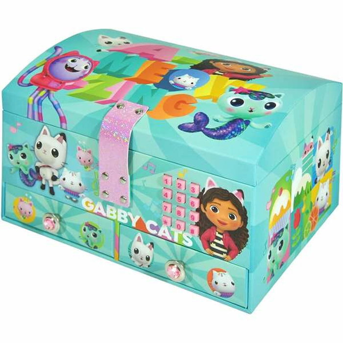 KIDS LICENSING Boîte à bijoux Gabby et la maison magique avec code secret