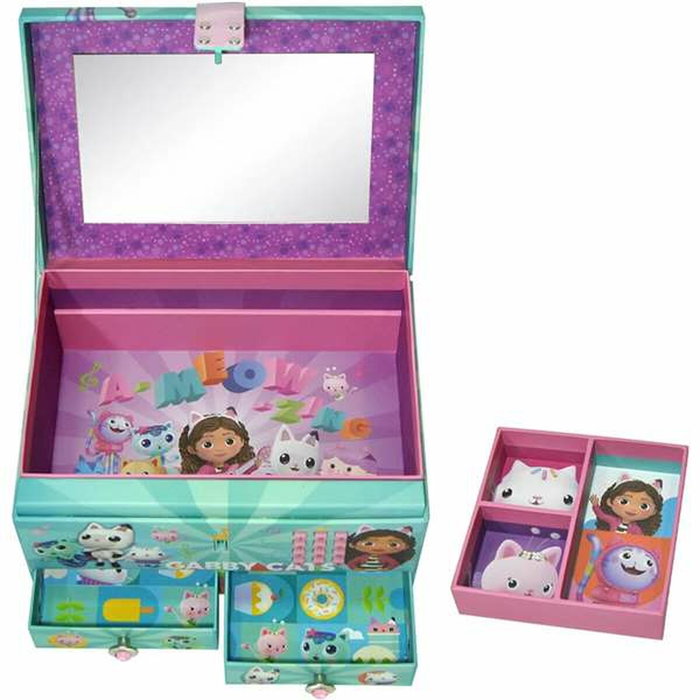 KIDS LICENSING Boîte à bijoux Gabby et la maison magique avec code secret