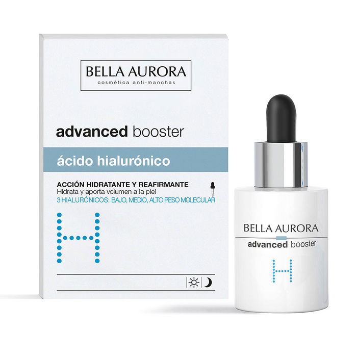 Bella Aurora Booster Acide Hyaluronique Soin Hydratant Repulpant Anti-Âge pour Femme 30 ml