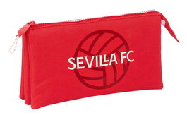 Safta Portatodo Triple Sevilla FC - Trousse triple de rangement, 22 x 12 x 3 cm