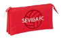 Safta Portatodo Triple Sevilla FC - Trousse triple de rangement, 22 x 12 x 3 cm