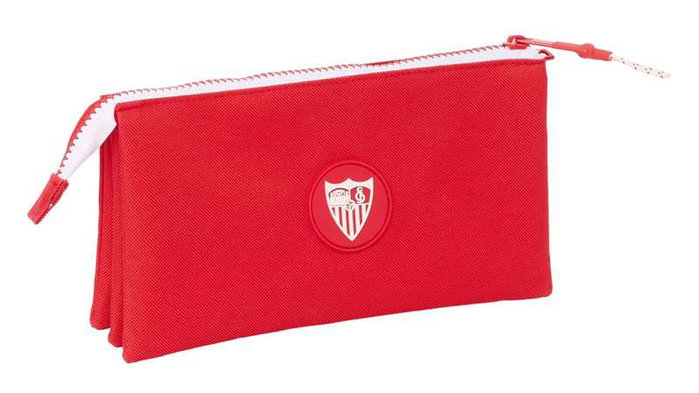 Safta Portatodo Triple Sevilla FC - Trousse triple de rangement, 22 x 12 x 3 cm