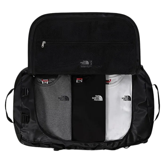 The North Face NF0A52SC 53R - Sac de voyage Base Camp Duffel XL 132L - Nylon balistique recyclé - Noir / Blanc