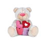 Famosa Peluche Lovely Bear 54 cm - Softies - Ours en peluche super doux avec accessoires