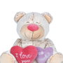 Famosa Peluche Lovely Bear 54 cm - Softies - Ours en peluche super doux avec accessoires