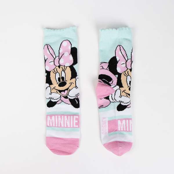 Cerdá - Pack de chaussettes 4 pièces motif Minnie Mouse - Taille unique, pieds 31-34