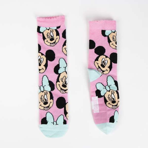 Cerdá - Pack de chaussettes 4 pièces motif Minnie Mouse - Taille unique, pieds 31-34