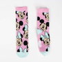 Cerdá - Pack de chaussettes 4 pièces motif Minnie Mouse - Taille unique, pieds 31-34