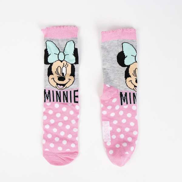 Cerdá - Pack de chaussettes 4 pièces motif Minnie Mouse - Taille unique, pieds 31-34