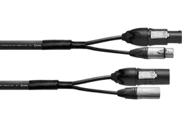 CORDIAL Câble Hybride XLR 5 Points + Powercon True1 2,5 mm² - 1,5M