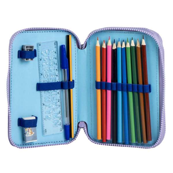 Cerdá Plumier avec accessoires Bleu 12.5 x 19.5 x 4.5 cm pour enfants dès 3 ans
