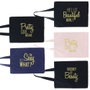 Cosmetic Club Sac en coton avec message doré