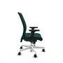 Piqueras Y Crespo Silla Albacete confidente, Vert bouteille, Mécanisme Sincro, Bras 2D