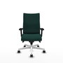 Piqueras Y Crespo Silla Albacete confidente, Vert bouteille, Mécanisme Sincro, Bras 2D
