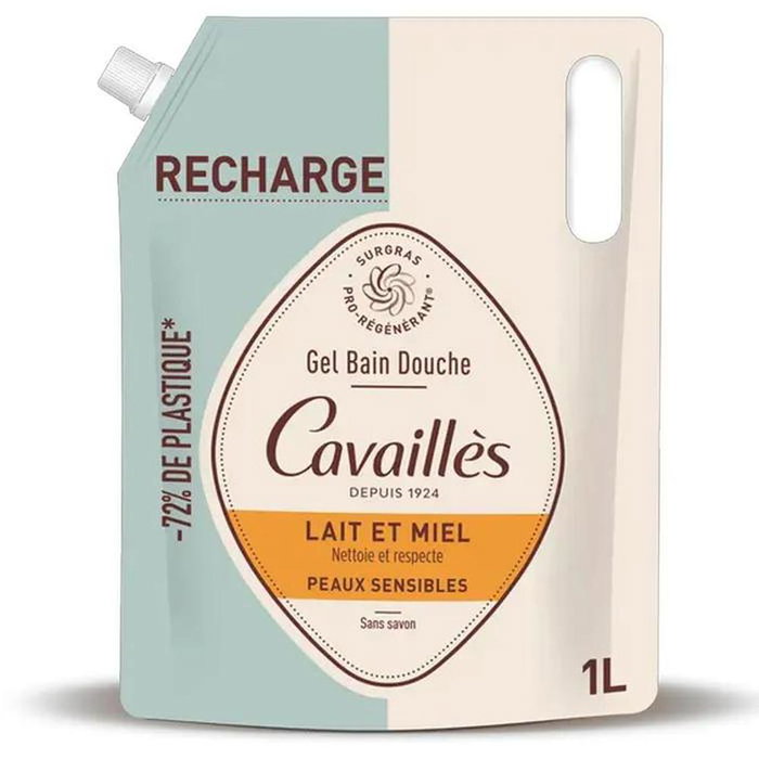 Roge Cavailles Refill Gel Douche 1 Litre Lait et Miel Roge Cavailles Refill Gel Douche 1 Litre Lait et Miel