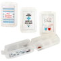 Sensly Pilulier 10 compartiments blanc translucide avec designs variés
