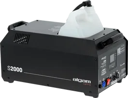 ALGAMLIGHT Machine à fumée 1500W - Réservoir 5L, DMX, Télécommande, Noir