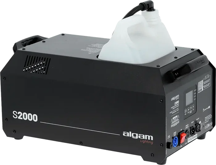 ALGAMLIGHT Machine à fumée 1500W - Réservoir 5L, DMX, Télécommande, Noir