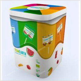 YUM EARTH Piruletas Organicas sabor frutas lata 50ud.