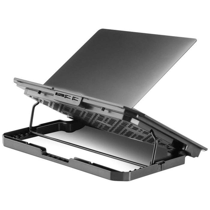 Mars Gaming MNBC23 : Base de Refroidissement pour PC Portable jusqu'à 16", 6 Ventilateurs LED Bleu, Structure Acier et Aluminium