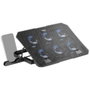Mars Gaming MNBC23 : Base de Refroidissement pour PC Portable jusqu'à 16", 6 Ventilateurs LED Bleu, Structure Acier et Aluminium