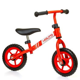 Molto Bicicleta sans pédales rouge - 72x52x43 cm - 16 pouces - À partir de 2 ans - Boîte et instructions en espagnol et anglais