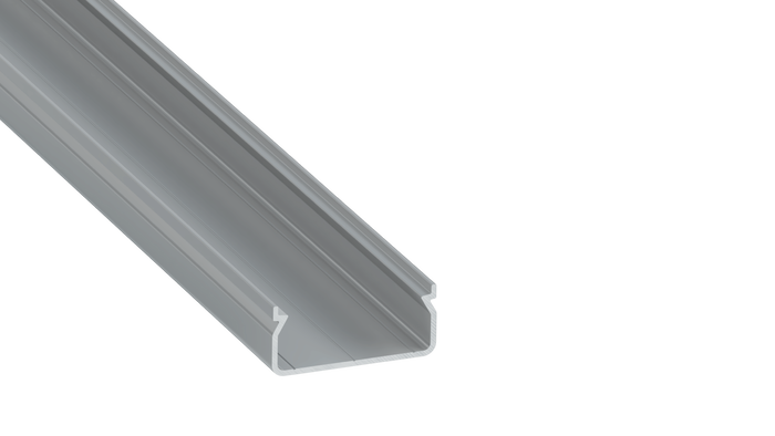 KIMERA Profilé Aluminium EGEN Anodisé Argent avec Diffuseur Opale, 2,02 m KIMERA Profilé Aluminium EGEN Anodisé Argent avec Diffuseur Opale, 2,02 m