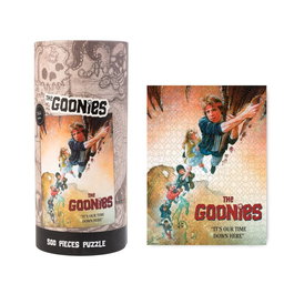 ERIK Puzzle The Goonies 500 Pièces, Taille Assemblé: 61x45,7 cm, Puzzle Vertical avec Poster A4 et Packaging Cylindrique