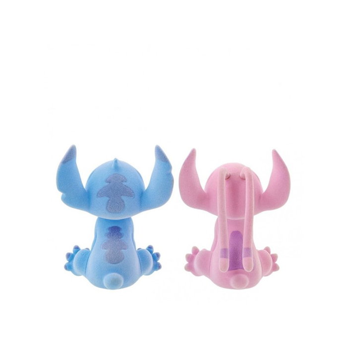 Enesco Disney Pack de 2 figurines floquées Stitch et Angel