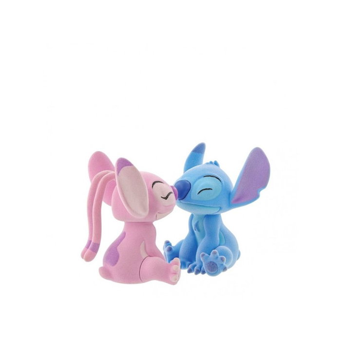 Enesco Disney Pack de 2 figurines floquées Stitch et Angel
