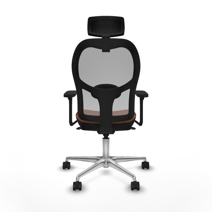 Piqueras y Crespo Chaise de Bureau avec Appui-tête 3D086N2 Marron Gris Piqueras y Crespo Chaise de Bureau avec Appui-tête 3D086N2 Marron Gris
