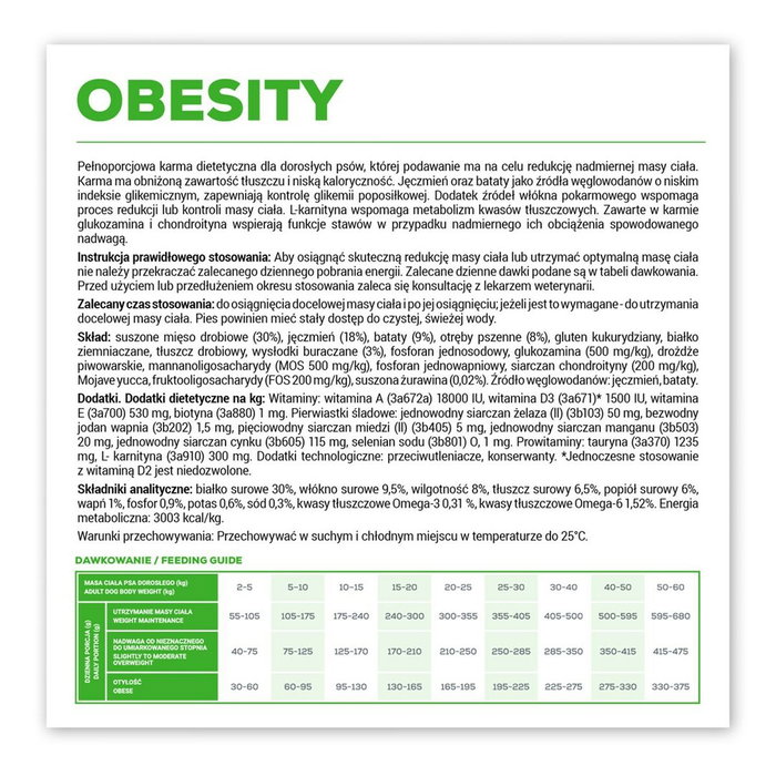 VETEXPERT Obesity Dog Oiseaux 2 Kg