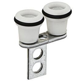 MEPA Guide double à rouleaux en nylon avec caoutchouc