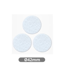 GSC Evolution Lot de 3 feutres adhésifs ronds Ø42mm - Blanc