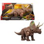 Mattel - Figure de Dinosaure Eotriceratops Jurassic World avec Actions d'Attaque - Figurine Articulée de 35,6 cm - Jouet pour Enfants de 4 Ans et Plus - Référence JGB93