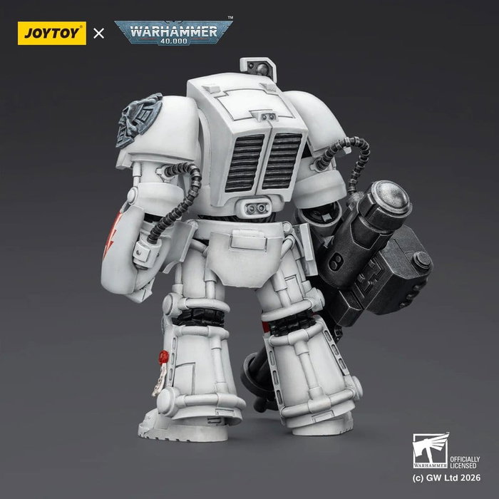Joy Toy (CN) Warhammer 40,000 White Scars Terminator 3 avec Power Fist et Assault Cannon