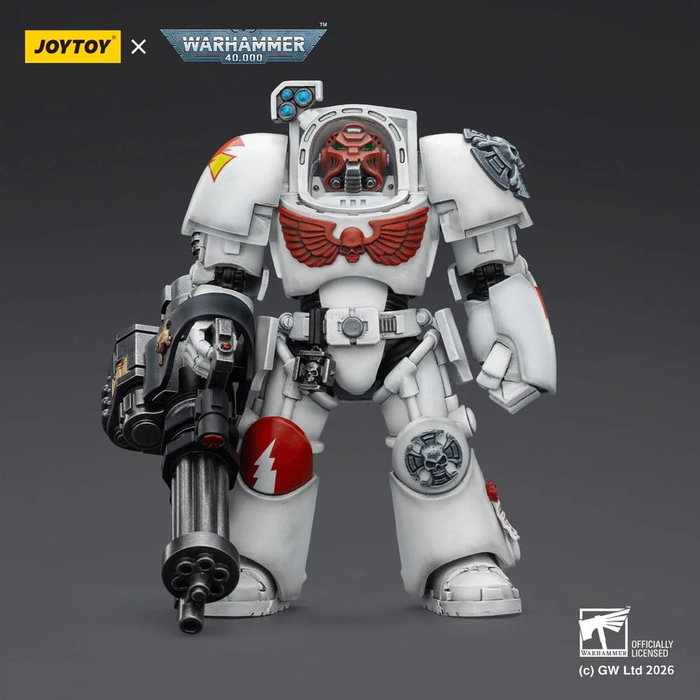 Joy Toy (CN) Warhammer 40,000 White Scars Terminator 3 avec Power Fist et Assault Cannon