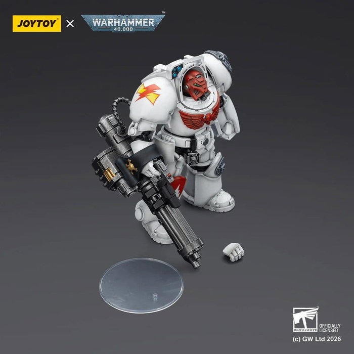 Joy Toy (CN) Warhammer 40,000 White Scars Terminator 3 avec Power Fist et Assault Cannon