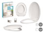 Berilo Abattant WC Blanc Plastique PP 36,5x45x5,5 cm (Set de 6)