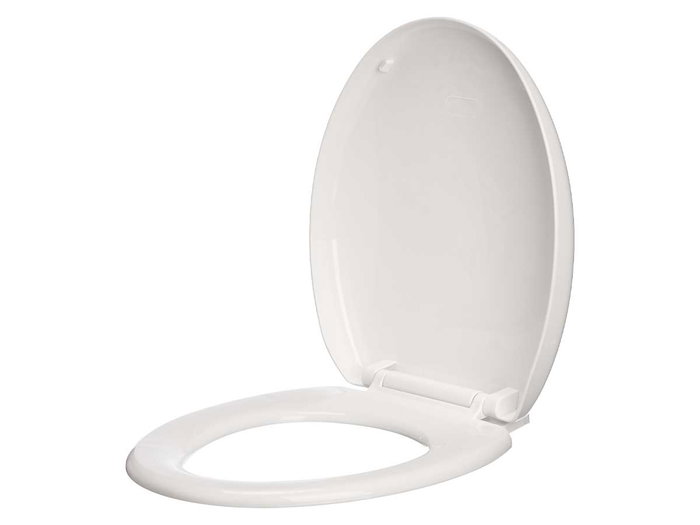 Berilo Abattant WC Blanc Plastique PP 36,5x45x5,5 cm (Set de 6)